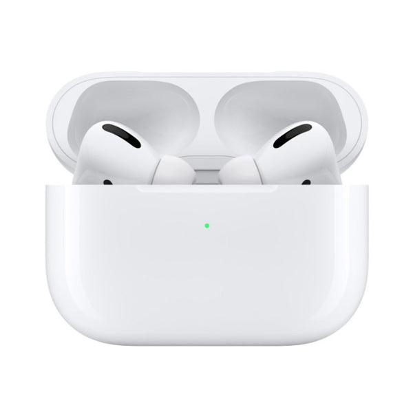 Apple Airpods Pro, earphone, apple headphone white, wireless charging case.